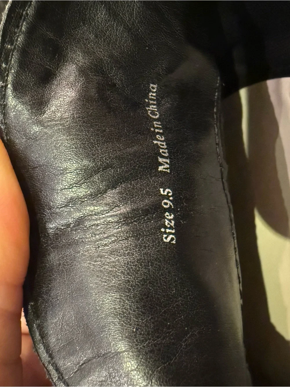 Dolce Vita Black Crinkle Leather Penny Loafer Slingback